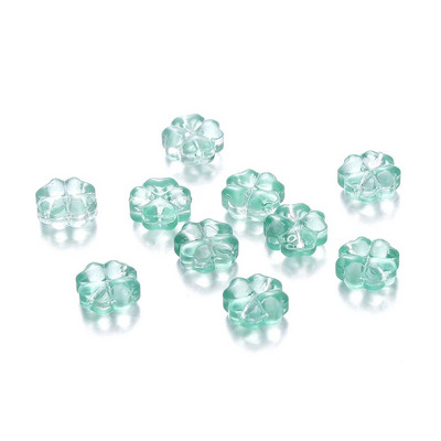 10/20 gab 10 mm čehu lampas kristāla ziedu starplikas krelles, plakanas, apaļas, vaļīgas krelles DIY rotaslietu izgatavošanas piederumi.