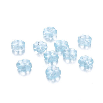 10/20 gab 10 mm čehu lampas kristāla ziedu starplikas krelles, plakanas, apaļas, vaļīgas krelles DIY rotaslietu izgatavošanas piederumi.