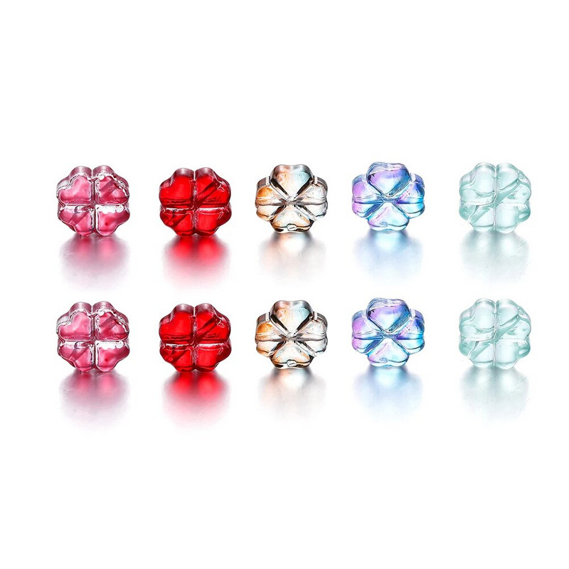 10/20 gab 10 mm čehu lampas kristāla ziedu starplikas krelles, plakanas, apaļas, vaļīgas krelles DIY rotaslietu izgatavošanas piederumi.