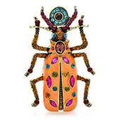 Καρφίτσες Wuli&baby Big Enamel Beetle για γυναίκες Unisex 4χρωμα Rhinestone Lovely Insects Party Office Καρφίτσες καρφίτσες Δώρα