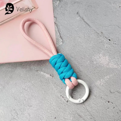 Atslēgu piekariņu aukla Spēcīga siksna atslēgām Pīta lietussargu virve, piekarināma mobilā tālruņa aksesuāri ķēdes aukla