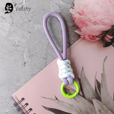 Atslēgu piekariņu aukla Spēcīga siksna atslēgām Pīta lietussargu virve, piekarināma mobilā tālruņa aksesuāri ķēdes aukla