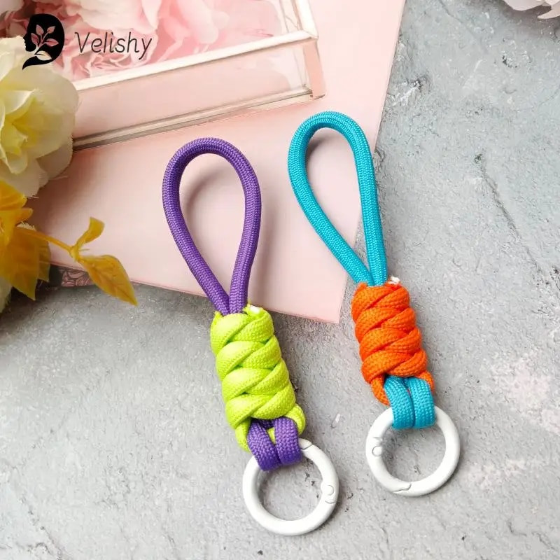 Atslēgu piekariņu aukla Spēcīga siksna atslēgām Pīta lietussargu virve, piekarināma mobilā tālruņa aksesuāri ķēdes aukla