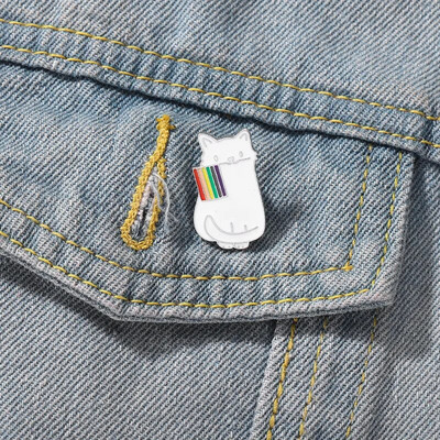 Μπροσού για Γυναικεία Κορίτσια Μόδα Γατάκι Μεταλλικά Εμβλήματα Σακίδιο πλάτης γιακά καρφίτσα καρφίτσες καρφίτσες κοσμήματα Δώρα