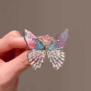 1 ΤΕΜ. Luxury Wings Fairy Brooch Κομψές καρφίτσες χορεύτριας μπαλέτου πεταλούδας Δημιουργικά αξεσουάρ ρούχων από κράμα στρας Δώρα 2023