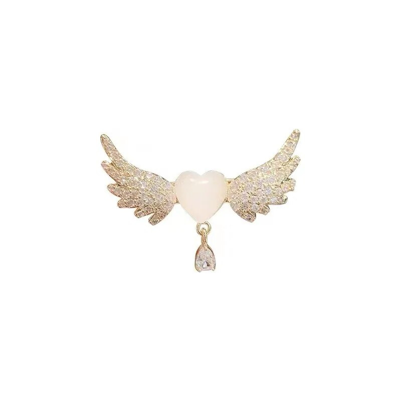 1 ΤΕΜ. Luxury Wings Fairy Brooch Κομψές καρφίτσες χορεύτριας μπαλέτου πεταλούδας Δημιουργικά αξεσουάρ ρούχων από κράμα στρας Δώρα 2023