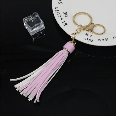 Izsmalcināta gara PU ādas pušķu atslēgu ķēde Luksusa bārkstis soma Rotājumi Aksesuāri Automašīnas Piekariņš Atslēgu piekariņš Viduklis Maks Atslēgu piekariņš