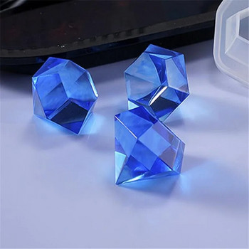 1 τεμ/παρτίδα Diamond Small Pendant Καλούπι σιλικόνης για ρητίνη DIY Crafts Epoxy For Jewelry Κατασκευή κολιέ Εργαλεία κοσμημάτων Καλούπι ρητίνης