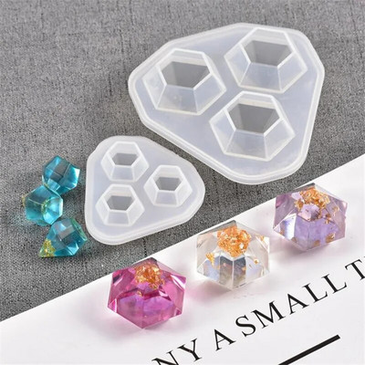 1pcs/lot Diamond Small Pendant Silicone Mold For Resin DIY Crafts Epoxy For Jewelry Making Necklace Jewelry Tools Resin Mold