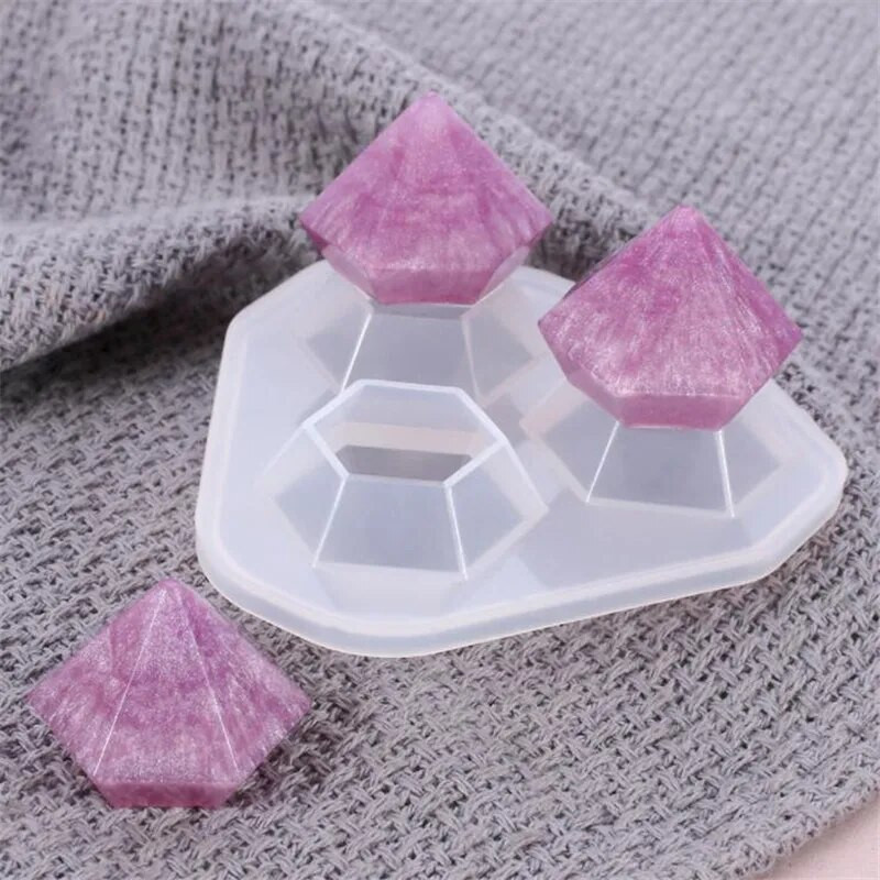 1 buc/lot matriță din silicon cu pandantiv mic cu diamant pentru rășină, bricolaj, artizanat epoxidic pentru fabricarea de bijuterii, instrumente de bijuterii, matriță din rășină