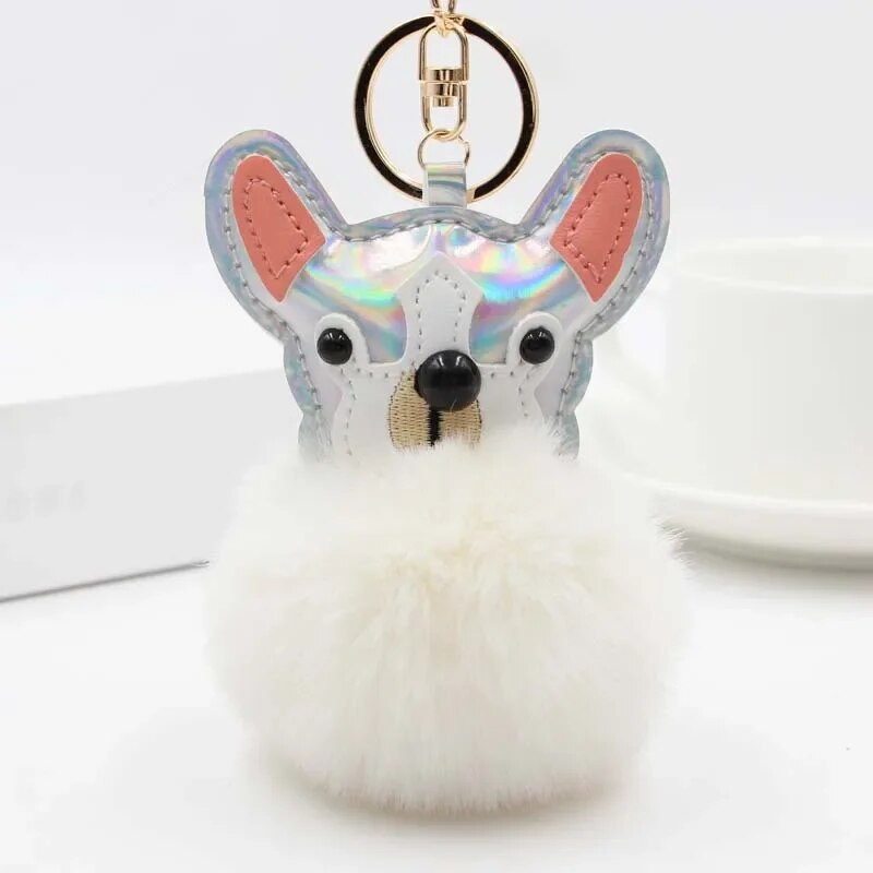 Kūrybingi Kawaii pliušiniai šuniukų raktų pakabukai Mieli gyvūnų pakabukai, pakabukai, raktų pakabukai moterims, krepšys, žavesys, vyriškas, automobilio raktų pakabukas, papuošalai