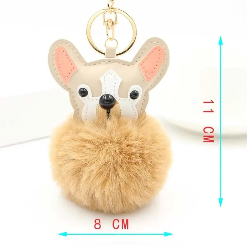 Kūrybingi Kawaii pliušiniai šuniukų raktų pakabukai Mieli gyvūnų pakabukai, pakabukai, raktų pakabukai moterims, krepšys, žavesys, vyriškas, automobilio raktų pakabukas, papuošalai