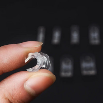 8 размера Силикон Невидим Прозрачен Прозрачен размер на пръстена Разхлабени пръстени Редуктор Размер на пръстена Подходящ за всякакви пръстени Инструменти за бижута Обтегач