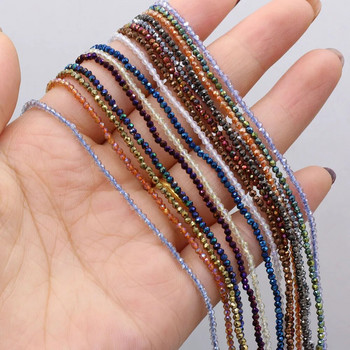 Χάντρες από φυσική πέτρα Μικρές στρογγυλές χάντρες Mix Color Faceted Loose Spacer Beaded for Jewelry Making DIY βραχιόλι αξεσουάρ κολιέ