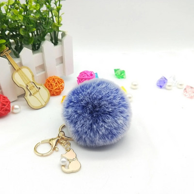 Χαριτωμένο ροζ γούνα γάτας Μπρελόκ ψεύτικο γούνινο μπρελόκ Μπρελόκ Χνουδωτό Πομπον Μπρελόκ Μπρελόκ Μπρελόκ Μπρελόκ Llaveros Chaveiros Μπρελόκ