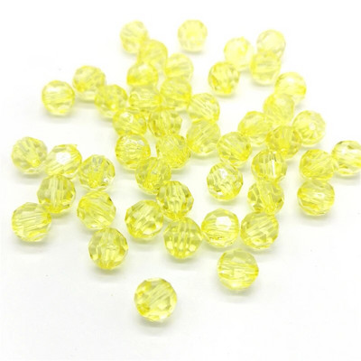 6/8/10/12mm Rondelle slīpētas akrila krelles, vaļīgas starplikas krelles rokām darinātām kaklarotu rokassprādzēm rotaslietu izgatavošana vairumtirdzniecība