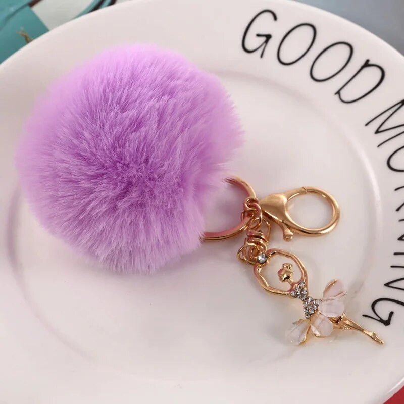 Μπρελόκ για κορίτσι που χορεύει με βελούδινο μπρελόκ γούρι για μπρελόκ Μπρελόκ για κορίτσια μπρελόκ για γυναίκες Μπρελόκ για τσάντα αυτοκινήτου Αξεσουάρ για κορίτσι Δώρο