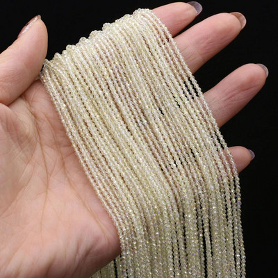 2 gab dabīgā akmens spineļa krelles, mazas slīpētas, spīdīgas kristāla pērlītes rotaslietu izgatavošanai, kaklarotas rokassprādzes aksesuāri, 15 collas