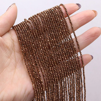 2 gab dabīgā akmens spineļa krelles, mazas slīpētas, spīdīgas kristāla pērlītes rotaslietu izgatavošanai, kaklarotas rokassprādzes aksesuāri, 15 collas