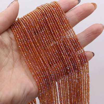 2 gab dabīgā akmens spineļa krelles, mazas slīpētas, spīdīgas kristāla pērlītes rotaslietu izgatavošanai, kaklarotas rokassprādzes aksesuāri, 15 collas