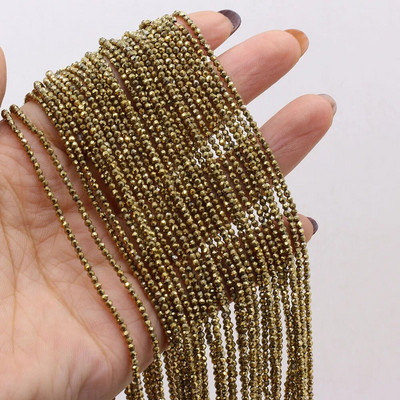 2 gab dabīgā akmens spineļa krelles, mazas slīpētas, spīdīgas kristāla pērlītes rotaslietu izgatavošanai, kaklarotas rokassprādzes aksesuāri, 15 collas