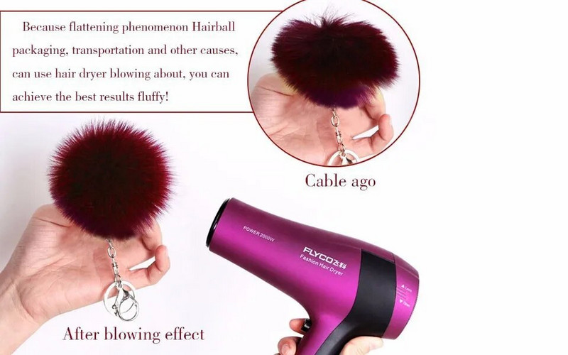 Mākslīgās truša kažokādas varavīksnes bumbiņu pom pom atslēgu piekariņš automašīnas atslēgu piekariņam, tālruņa rokassomiņai, piekariņam