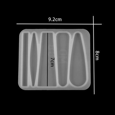 Καλούπια σιλικόνης για φουρκέτα για εργαλεία κατασκευής κοσμημάτων DIY Χειροτεχνία με ρητίνη UV Γεωμετρικά αξεσουάρ μαλλιών πολλαπλών σχημάτων Καλούπι εποξειδικής ρητίνης