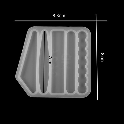 Καλούπια σιλικόνης για φουρκέτα για εργαλεία κατασκευής κοσμημάτων DIY Χειροτεχνία με ρητίνη UV Γεωμετρικά αξεσουάρ μαλλιών πολλαπλών σχημάτων Καλούπι εποξειδικής ρητίνης