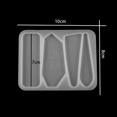 Καλούπια σιλικόνης για φουρκέτα για εργαλεία κατασκευής κοσμημάτων DIY Χειροτεχνία με ρητίνη UV Γεωμετρικά αξεσουάρ μαλλιών πολλαπλών σχημάτων Καλούπι εποξειδικής ρητίνης