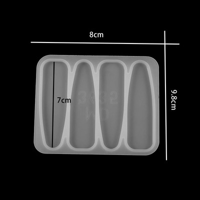 Καλούπια σιλικόνης για φουρκέτα για εργαλεία κατασκευής κοσμημάτων DIY Χειροτεχνία με ρητίνη UV Γεωμετρικά αξεσουάρ μαλλιών πολλαπλών σχημάτων Καλούπι εποξειδικής ρητίνης