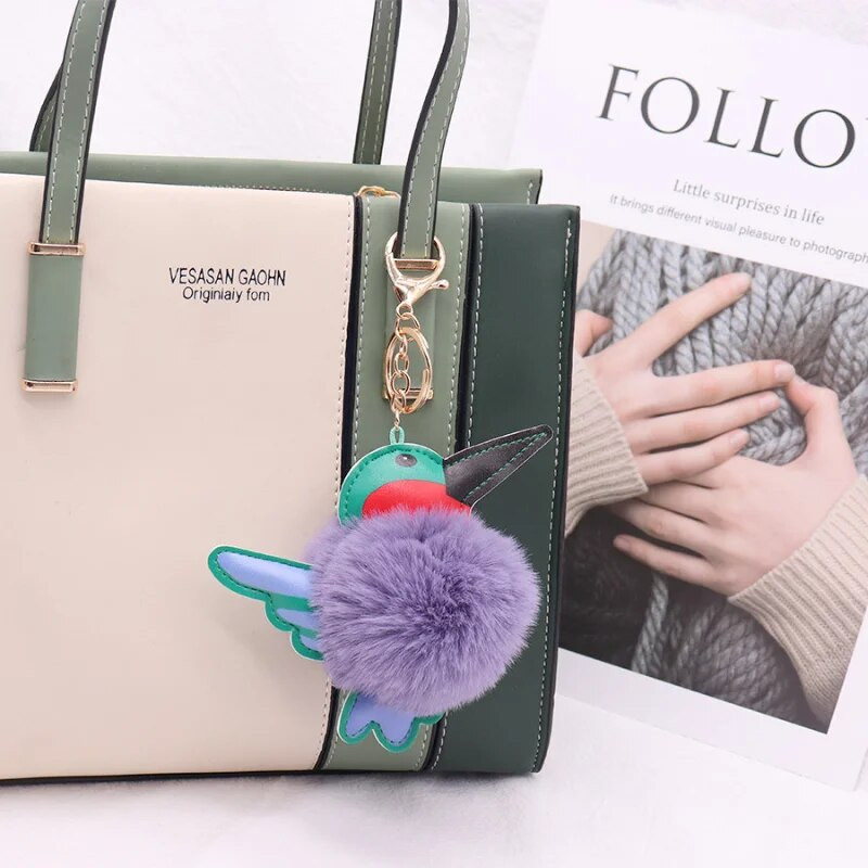 2023. Djetlić u obliku plišane lopte, privjesak za ključeve, torba, privjesak, ruksak za auto s PU kožom, privjesak za žene i muškarce