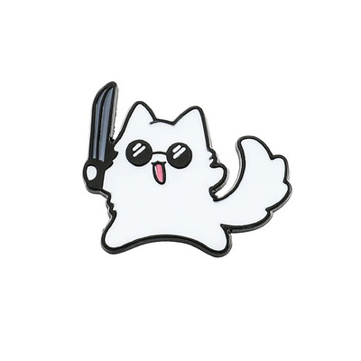 Japānas anime Jujutsu Kaisen Yuta Okkotsu Pin Gojo Satoru Cats Emaljas Piespraude Jauka Manga Žetona atloka piespraude mugursomas aksesuāriem