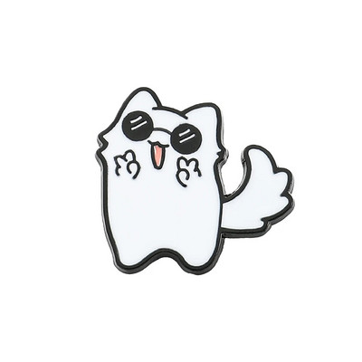 Japānas anime Jujutsu Kaisen Yuta Okkotsu Pin Gojo Satoru Cats Emaljas Piespraude Jauka Manga Žetona atloka piespraude mugursomas aksesuāriem