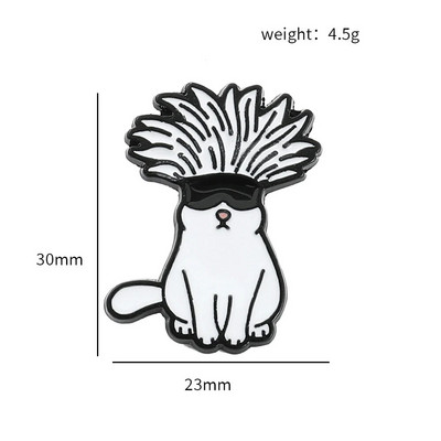 Japānas anime Jujutsu Kaisen Yuta Okkotsu Pin Gojo Satoru Cats Emaljas Piespraude Jauka Manga Žetona atloka piespraude mugursomas aksesuāriem