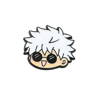 Japānas anime Jujutsu Kaisen Yuta Okkotsu Pin Gojo Satoru Cats Emaljas Piespraude Jauka Manga Žetona atloka piespraude mugursomas aksesuāriem