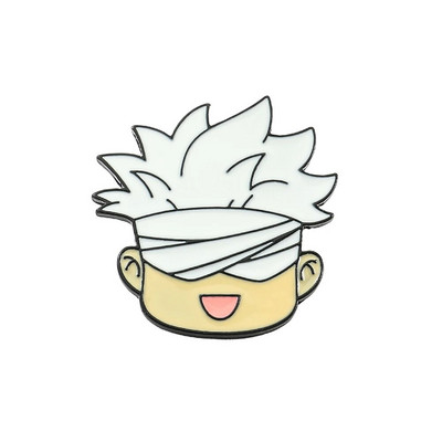 Japānas anime Jujutsu Kaisen Yuta Okkotsu Pin Gojo Satoru Cats Emaljas Piespraude Jauka Manga Žetona atloka piespraude mugursomas aksesuāriem