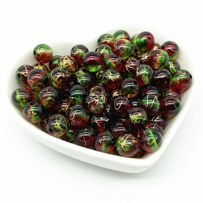 50 tk 8 mm kahevärvilised akrüülhelmed Vahehelmed ehete valmistamiseks Käsitsi isetegemine #RoLi