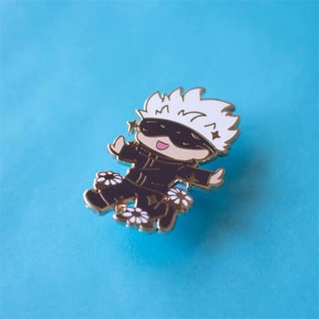 Anime Jujutsu Kaisen Cute Gojo Satoru Καρφίτσα με σκληρό σμάλτο καρφίτσα DIY Σακίδιο πλάτης γιακά καρφίτσα πέτο Δώρο κοσμήματα Αξεσουάρ καρφίτσας