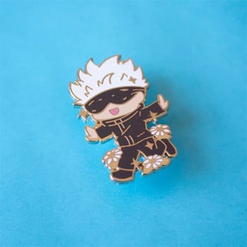 Anime Jujutsu Kaisen Cute Gojo Satoru Καρφίτσα με σκληρό σμάλτο καρφίτσα DIY Σακίδιο πλάτης γιακά καρφίτσα πέτο Δώρο κοσμήματα Αξεσουάρ καρφίτσας