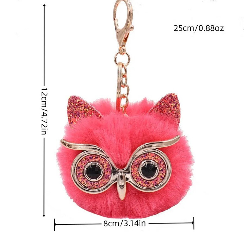 Mīlīgi dzīvnieki Viltus trusis kažokādas bumbiņas atslēgu piekariņš Pompons atslēgu piekariņš Pom pom atslēgu piekariņi Balets eņģelis meitene četras sievietes soma Rotaslietas