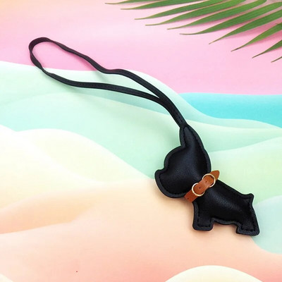 Jauns modes jauks buldoga ādas atslēgu piekariņš sievietēm atslēgu piekariņu piekariņš sieviešu atslēgu piekariņš meitenēm dāvana