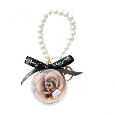 Forever Rose Konservuota rožė Amžina rožė Dovana romantiška dovana Valentino dienai vestuvių dovana Gėlių konservai kabantis raktų pakabukas