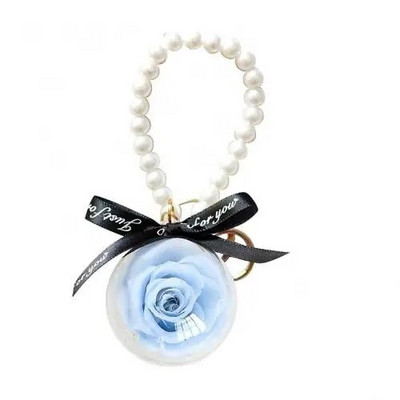 Forever Rose Konservuota rožė Amžina rožė Dovana romantiška dovana Valentino dienai vestuvių dovana Gėlių konservai kabantis raktų pakabukas