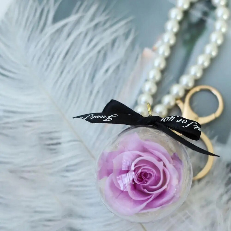 Forever Rose Preserved Rose Eternal Rose Dāvana romantiska dāvana Valentīna dienai kāzu dāvana Konservēts zieds, piekarināms atslēgu piekariņš
