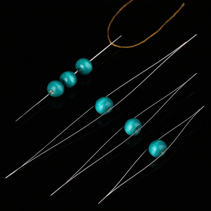 5/6 gab Pērļošanas adatas Atvērtas izliektas adatas krelles Rokassprādzes Kaklarota DIY rotaslietu izgatavošanas rīki Roku darbs Pērlīšu vītņu pin