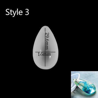 1gab ūdens pilienu kuloni silikona veidne caurspīdīga epoksīda sveķu veidnes kristāla auskari kaklarotas rotaslietu izgatavošanas rīkam