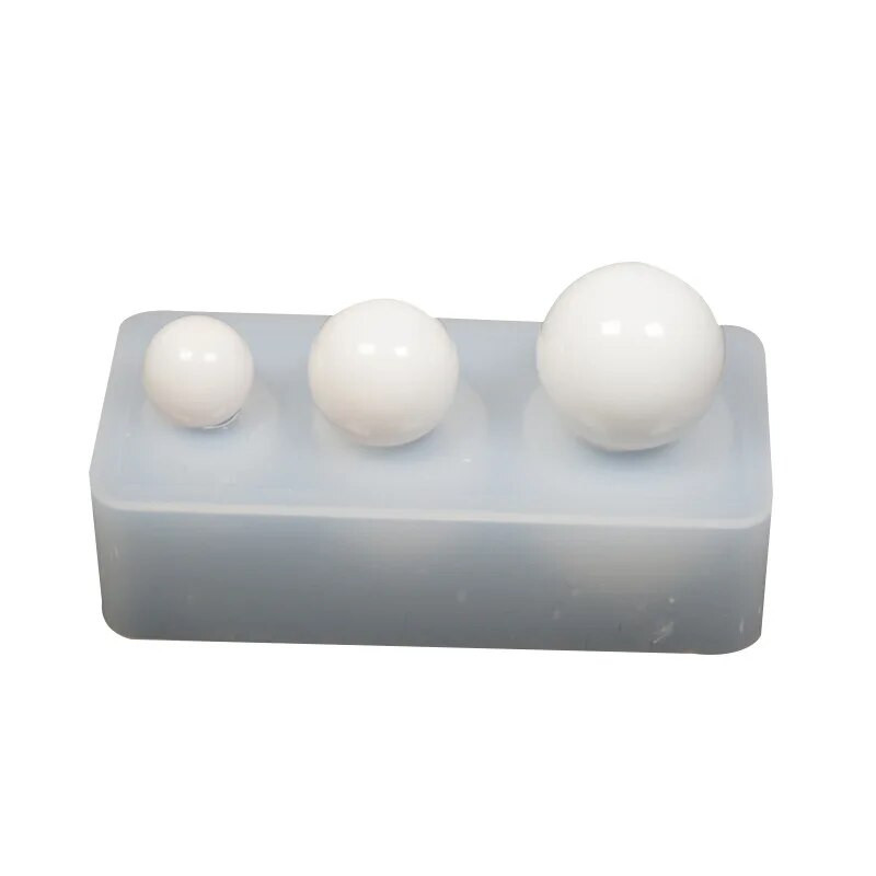 1 gab Star Ball 6, vienmērīga sfēriska silikona veidne DIY spoguļa kulonu silikona UV veidne, lai izgatavotu pedantas rotaslietas eksoksīda sveķu veidnes