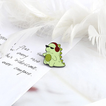 10 Style Cute Dinosaurs Enamel Pins Δημιουργικές καρφίτσες ζώων Διακόσμηση σακιδίου πλάτης για παιδιά Κοσμήματα Γυναικείο παλτό Καρφίτσα με πέτο Δώρο