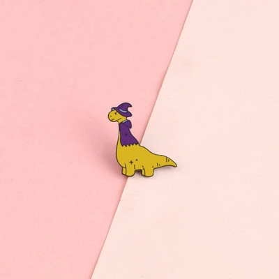 10 Style Cute Dinosaurs Enamel Pins Δημιουργικές καρφίτσες ζώων Διακόσμηση σακιδίου πλάτης για παιδιά Κοσμήματα Γυναικείο παλτό Καρφίτσα με πέτο Δώρο
