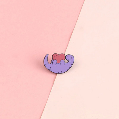 10 Style Cute Dinosaurs Enamel Pins Δημιουργικές καρφίτσες ζώων Διακόσμηση σακιδίου πλάτης για παιδιά Κοσμήματα Γυναικείο παλτό Καρφίτσα με πέτο Δώρο